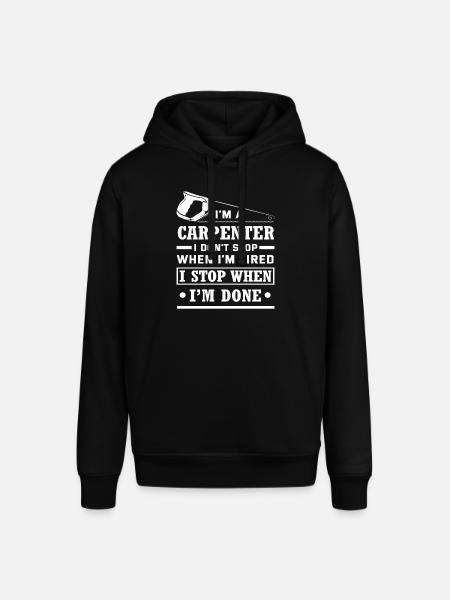 Proud carpenter work profession - Stanley/Stella SOUNDER Unisex Hoodie - black