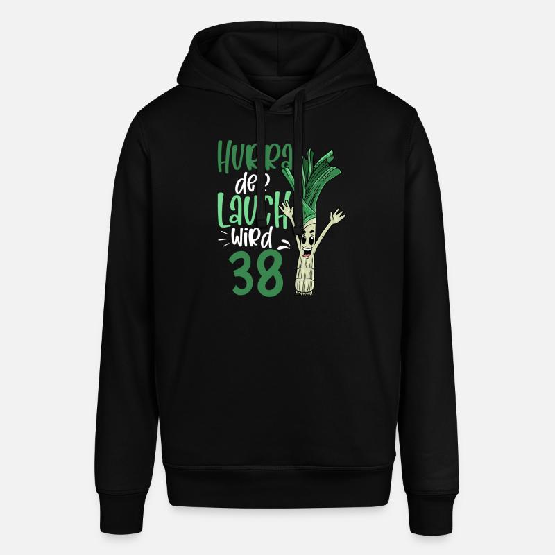 Hurra der Lauch wird 38 - Stanley/Stella Unisex Hoodie SOUNDER - Schwarz