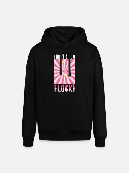 I don't give a flock - Stanley/Stella SOUNDER Unisex Hoodie - black