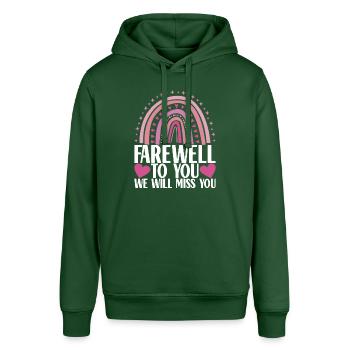 Farewell gift from colleague Jobwechsel - Stanley/Stella SOUNDER Unisex Hoodie - bottle green - Front - Alina (178cm) & Michal (187cm)