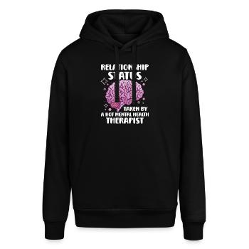 Mental Health Awareness Depression Suicide Prevent - Stanley/Stella SOUNDER Unisex Hoodie - black - Front - Alina (178cm) & Michal (187cm)