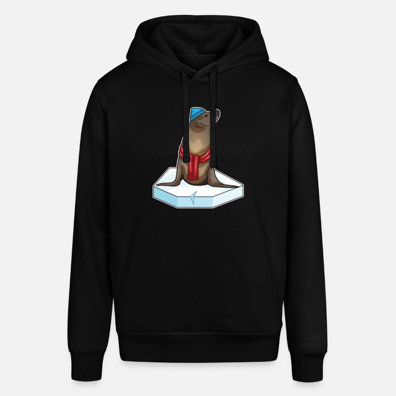 Seehund Eisscholle - Stanley/Stella Unisex Hoodie SOUNDER - Schwarz