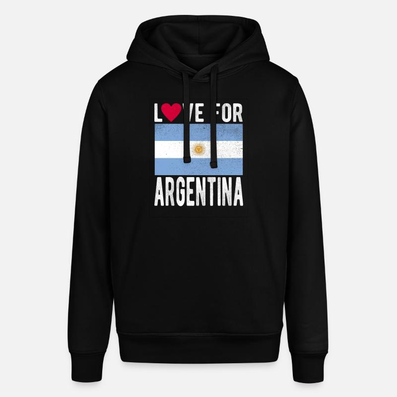 Drapeau de l’ARGENTINE - Sweat à capuche SOUNDER Stanley/Stella Unisexe - noir