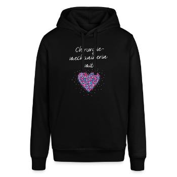 Chirurgiemechanikerin mit Herz Krankenhaus - Stanley/Stella Unisex Hoodie SOUNDER - Schwarz - Vorne - Alina (178cm) & Michal (187cm)