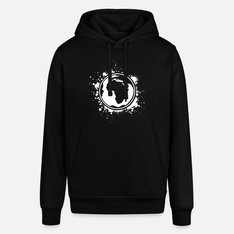 Le globe terrestre - Sweat à capuche SOUNDER Stanley/Stella Unisexe - noir