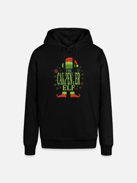 Carpenter Christmas Elf - Stanley/Stella SOUNDER Unisex Hoodie - black