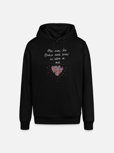 Medizinische Dokumentationsassistentin mit Herz - Stanley/Stella Unisex Hoodie SOUNDER - Schwarz