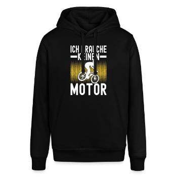 Fahrrad Fahrradfahrer - Stanley/Stella Unisex Hoodie SOUNDER - Schwarz - Vorne - Alina (178cm) & Michal (187cm)