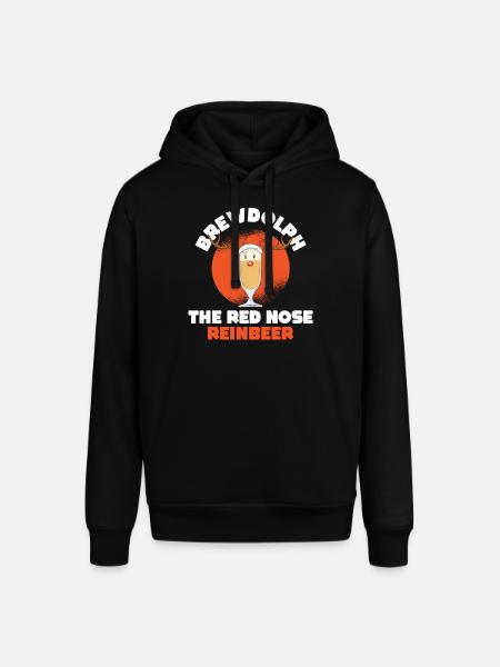 Brewdolph Christmas Dinner Gift - Stanley/Stella SOUNDER Unisex Hoodie - black