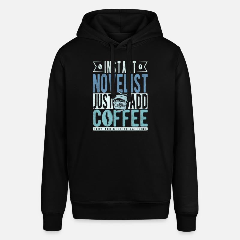 Romancier Kaffee Spruch - Sweat à capuche SOUNDER Stanley/Stella Unisexe - noir