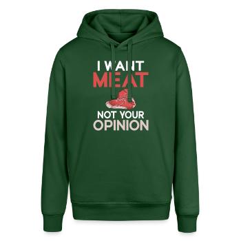 BBQ Grill Rindfleisch Liebhaber Geschenke - Stanley/Stella Unisex Hoodie SOUNDER - Flaschengrün - Vorne - Alina (178cm) & Michal (187cm)