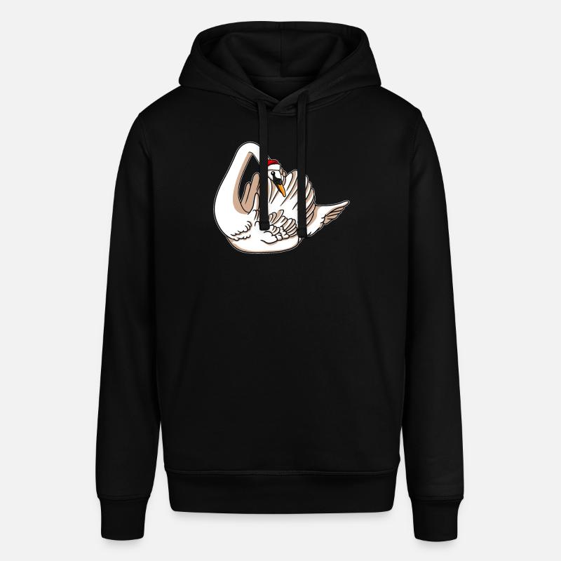 Cygne avec pull de Noël - Sweat à capuche SOUNDER Stanley/Stella Unisexe - noir