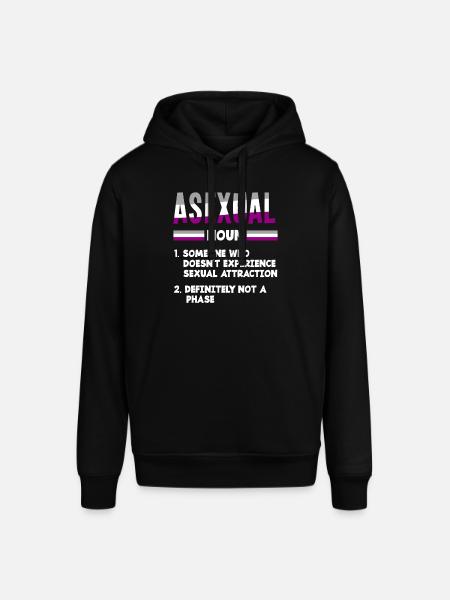Asexuell Asexualität Outing - Stanley/Stella Unisex Hoodie SOUNDER - Schwarz