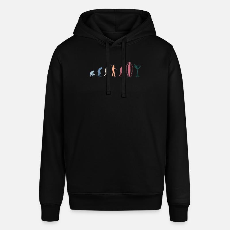 Evolution Bartender Shirt Gift - Stanley/Stella SOUNDER Unisex Hoodie - black