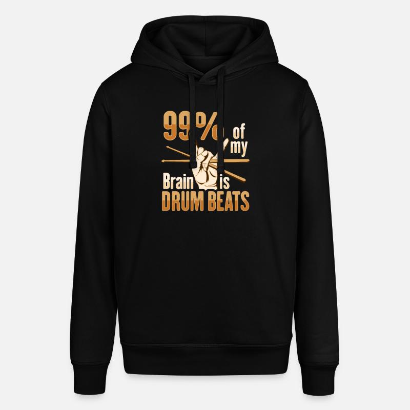 Drum Set Percussion Design - Stanley/Stella SOUNDER Unisex Hoodie - black