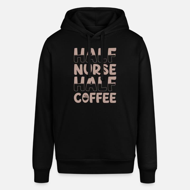 Moitié infirmière moitié café - Sweat à capuche SOUNDER Stanley/Stella Unisexe - noir