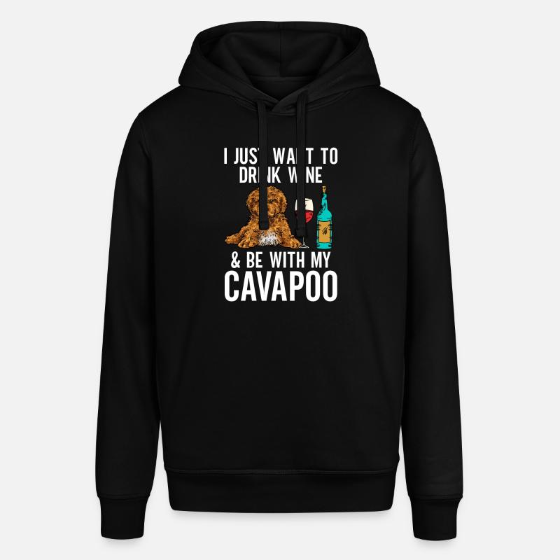 Cavapoo Cavoodle Capoodle Dog - Stanley/Stella SOUNDER Unisex Hoodie - black