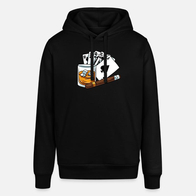 Verre à whisky - Sweat à capuche SOUNDER Stanley/Stella Unisexe - noir