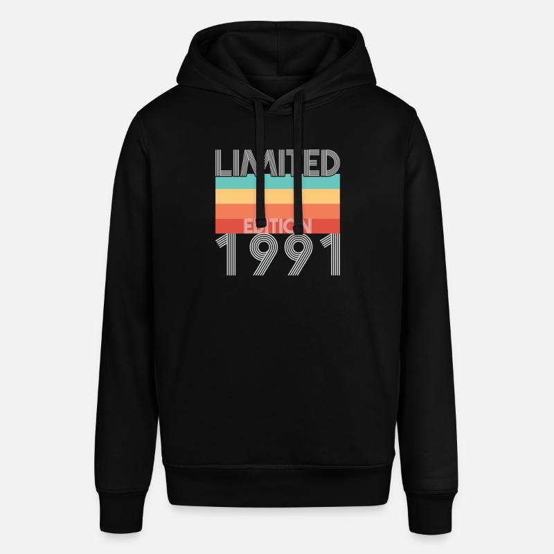 Edition Limitée Rétro 1991 - Sweat à capuche SOUNDER Stanley/Stella Unisexe - noir