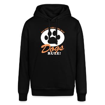 Hunde Hundebesitzer | Hundeliebhaber Geschenk - Stanley/Stella Unisex Hoodie SOUNDER - Schwarz - Vorne - Alina (178cm) & Michal (187cm)
