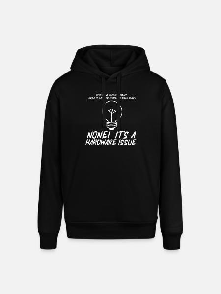 Lustige Programmierer Glühbirne Hardware Statement - Stanley/Stella Unisex Hoodie SOUNDER - Schwarz
