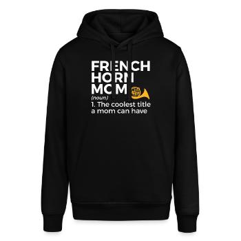 Waldhorn Musiker - Stanley/Stella Unisex Hoodie SOUNDER - Schwarz - Vorne - Alina (178cm) & Michal (187cm)