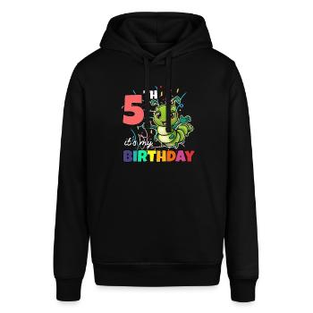 Caterpillar - Stanley/Stella SOUNDER Unisex Hoodie - black - Front - Alina (178cm) & Michal (187cm)
