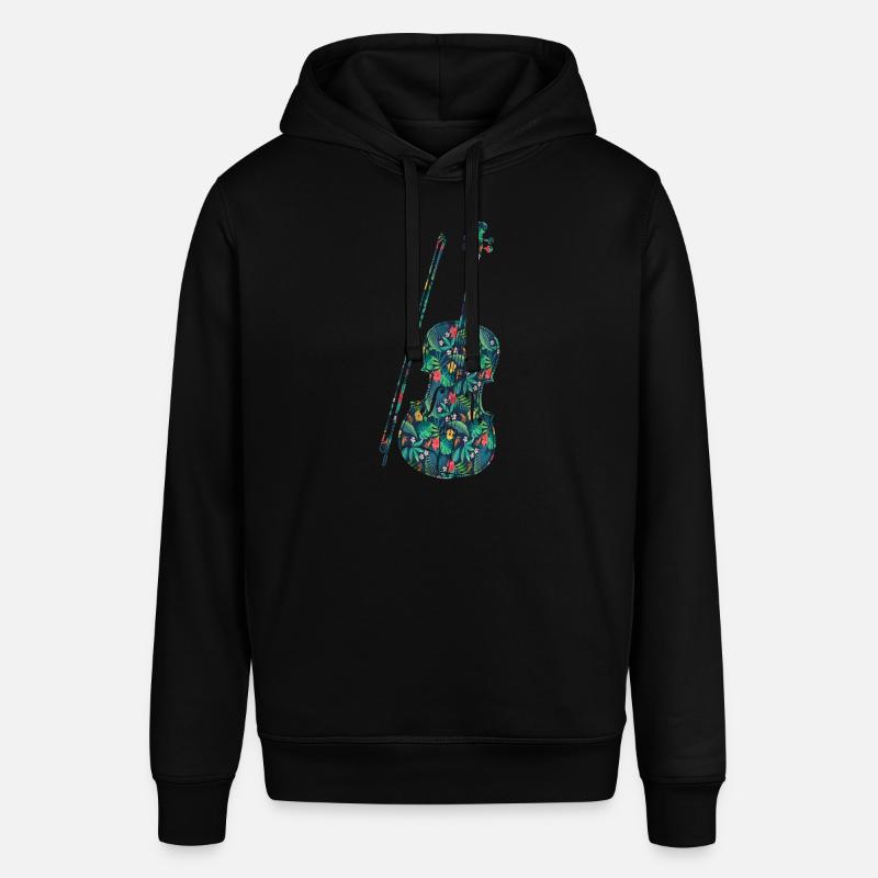 Violon Violoniste Fleur Tropicale - Sweat à capuche SOUNDER Stanley/Stella Unisexe - noir