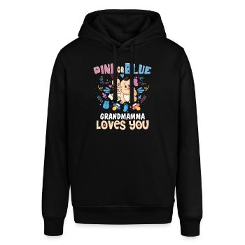 Grand-maman rose ou bleue vous aime le mieux - Sweat à capuche SOUNDER Stanley/Stella Unisexe - noir - Devant - Alina (178cm) & Michal (187cm)