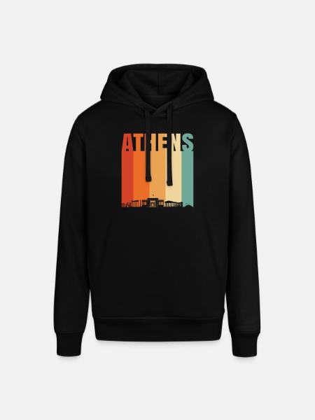 Athens Greece Skyline - Stanley/Stella SOUNDER Unisex Hoodie - black