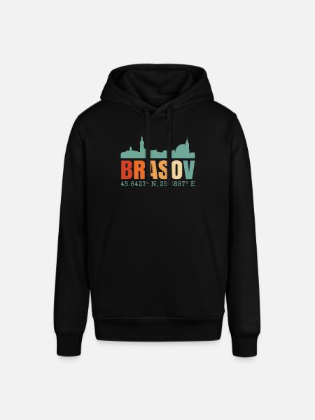 Brasov Romania Skyline - Stanley/Stella SOUNDER Unisex Hoodie - black