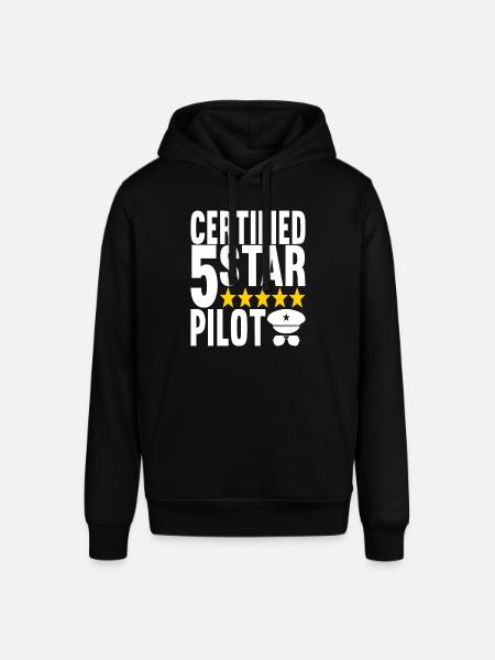 Pilot Flugzeug - Stanley/Stella Unisex Hoodie SOUNDER - Schwarz