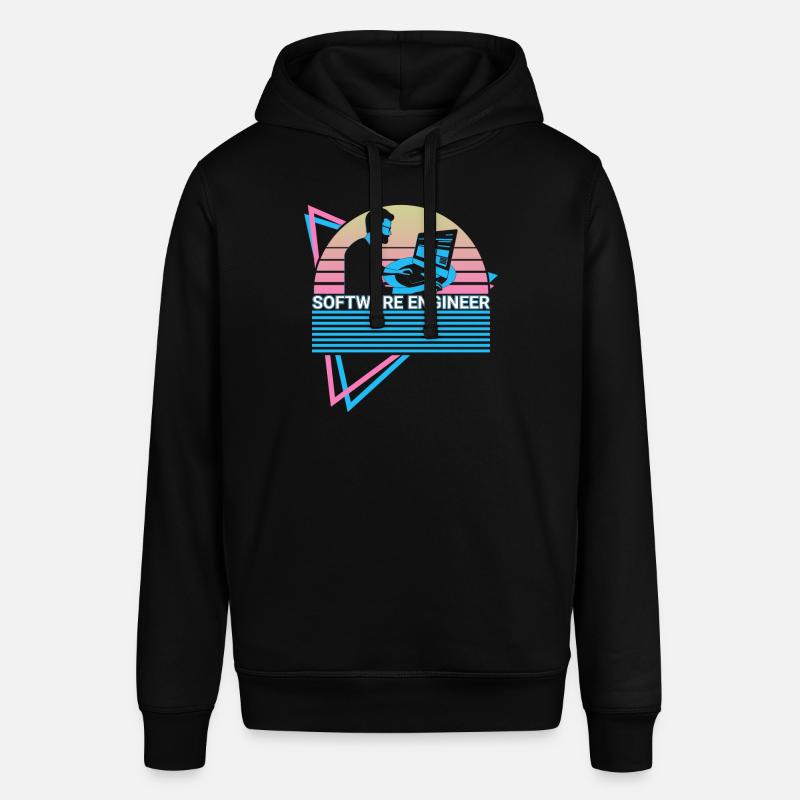 Software Engineer Software Engineering Retro - Stanley/Stella SOUNDER Unisex Hoodie - black