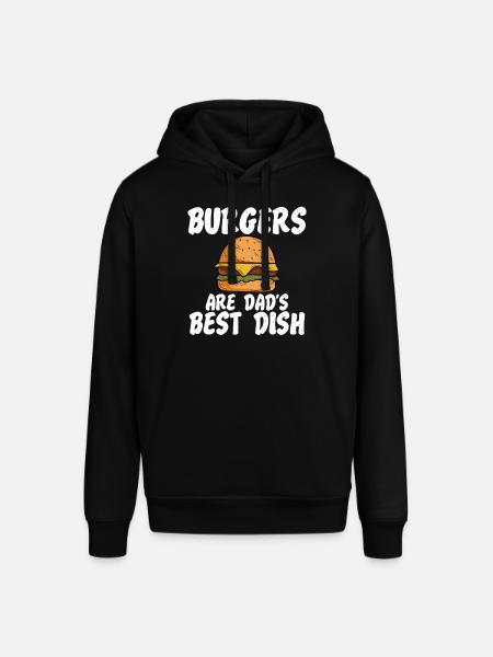 Burger Lover Gift - Stanley/Stella SOUNDER Unisex Hoodie - black