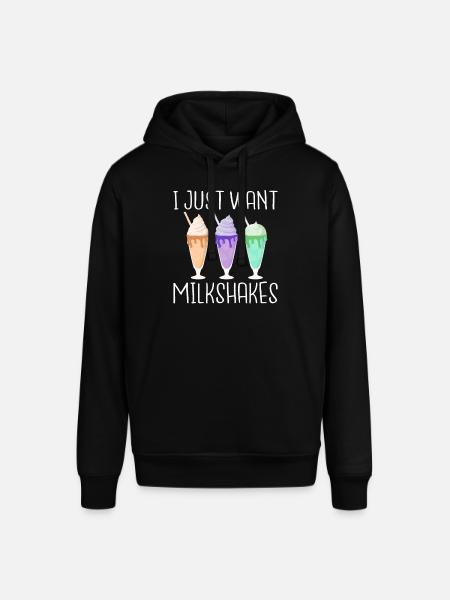I love Milkshakes Milkshake Gift - Stanley/Stella SOUNDER Unisex Hoodie - black