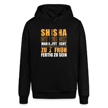 Shisha Double Apple Hookah Fumer Tabac Vape Charbon - Sweat à capuche SOUNDER Stanley/Stella Unisexe - noir - Devant - Alina (178cm) & Michal (187cm)