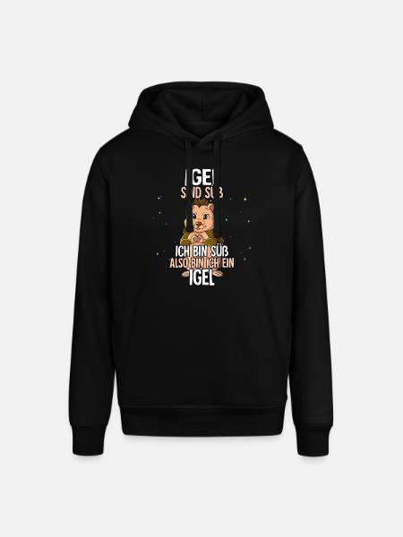 Igel Sind Süß Igel - Stanley/Stella Unisex Hoodie SOUNDER - Schwarz