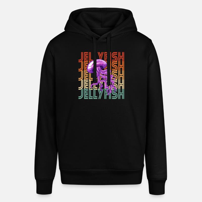 Méduses rétro - Sweat à capuche SOUNDER Stanley/Stella Unisexe - noir