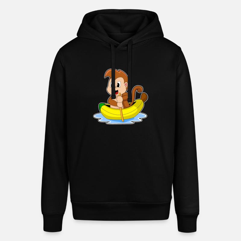 Affe Banane Boot - Stanley/Stella Unisex Hoodie SOUNDER - Schwarz