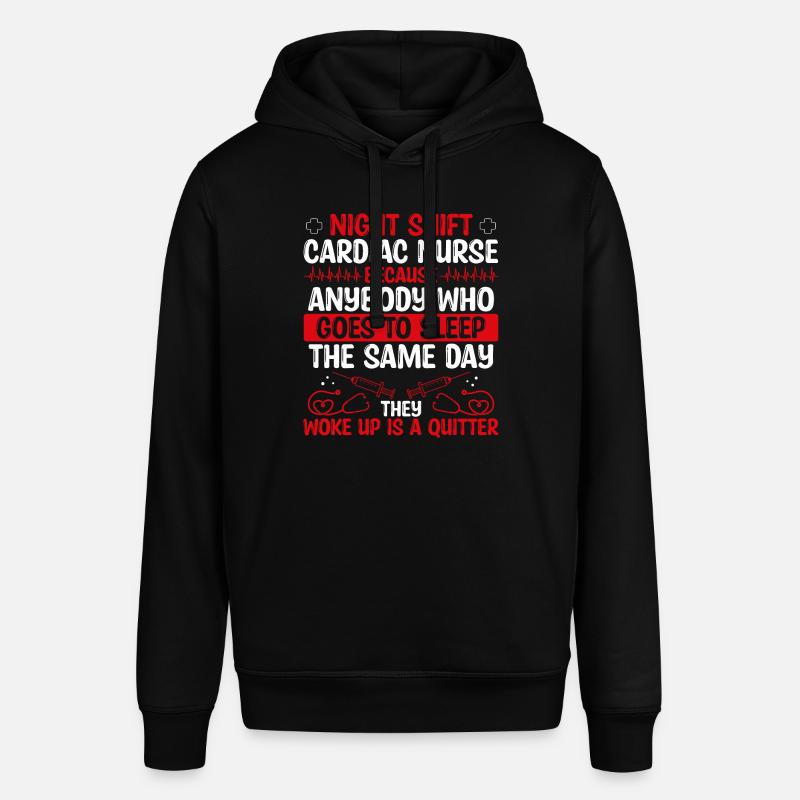 Infirmière cardiaque de nuit - Sweat à capuche SOUNDER Stanley/Stella Unisexe - noir
