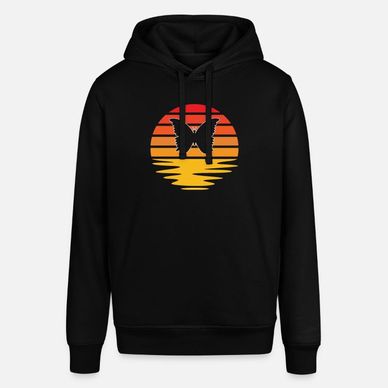 Papillon Rétro - Sweat à capuche SOUNDER Stanley/Stella Unisexe - noir