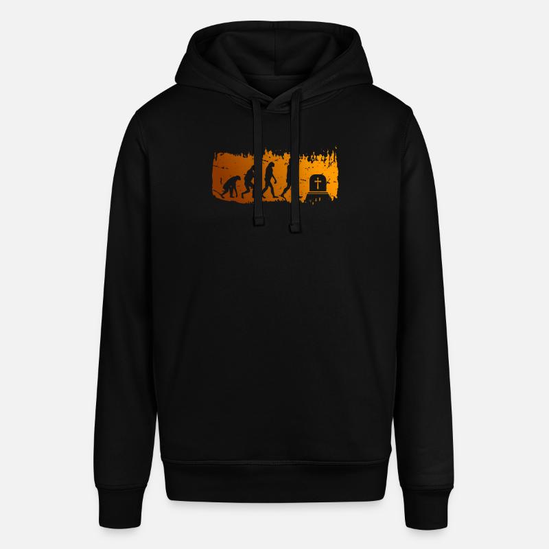 Evolution Undertaker Shirt Gift - Stanley/Stella SOUNDER Unisex Hoodie - black