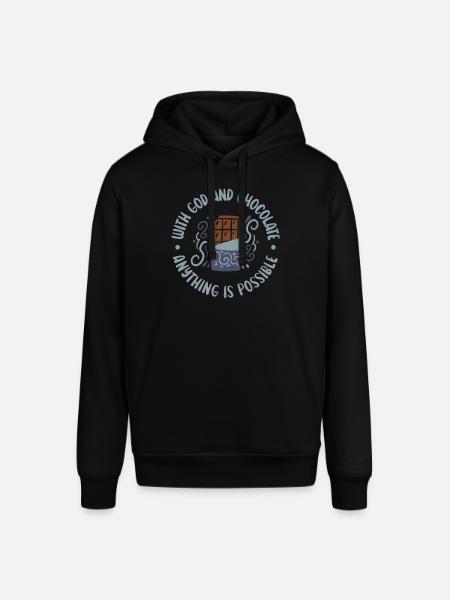 Chocolate Lover Gifts - Stanley/Stella SOUNDER Unisex Hoodie - black