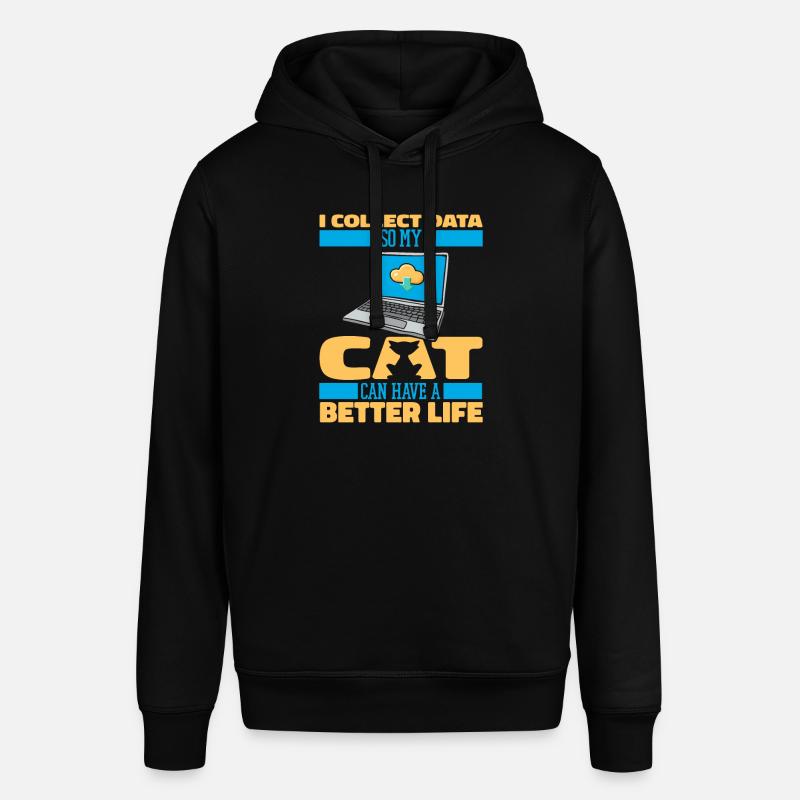 Data Science Data Analyst Katze - Stanley/Stella Unisex Hoodie SOUNDER - Schwarz