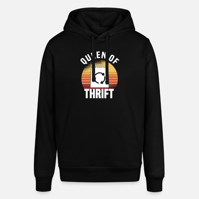 Secondhandladen Secondhand Öko Hipster Gebraucht - Stanley/Stella Unisex Hoodie SOUNDER - Schwarz