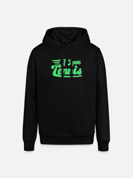 I love tennis - Stanley/Stella SOUNDER Unisex Hoodie - black