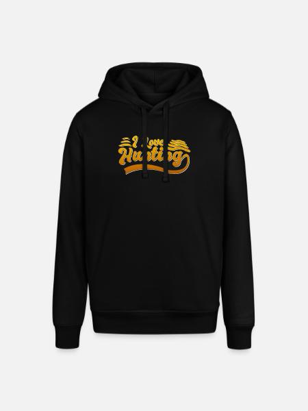 I love hunting - Stanley/Stella SOUNDER Unisex Hoodie - black