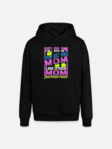 Olen postimerkkien kerääjä MOM Retro Funny Collector - Stanley/Stella SOUNDER unisex huppari - musta