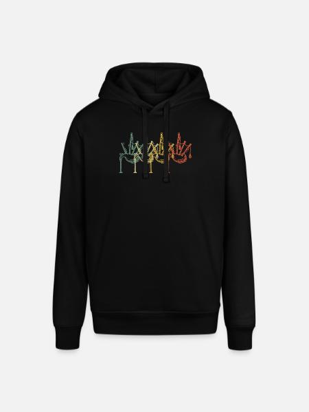 Bagpipes Bagpipes Bagpipe - Stanley/Stella SOUNDER Unisex Hoodie - black