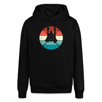 Billard - Stanley/Stella Unisex Hoodie SOUNDER - Schwarz - Vorne - Alina (178cm) & Michal (187cm)